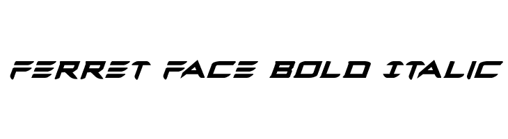 Ferret Face Bold Italic  Free Fonts Download
