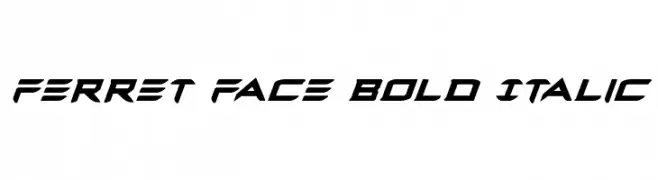 Ferret Face Bold Italic 