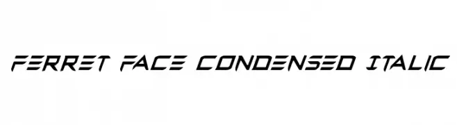 Ferret Face Condensed Italic 