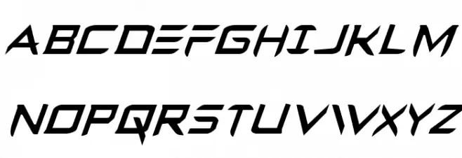 Ferret Face Condensed Italic फ़ॉन्ट अपरकेस