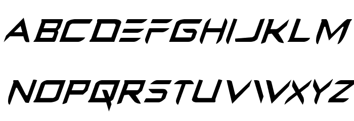 Ferret Face Condensed Italic Font LOWERCASE