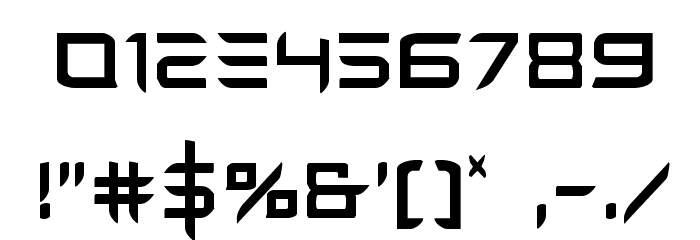 Ferret Face Condensed Font OTHER CHARS