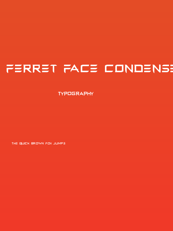 Ferret Face Condensed Poster