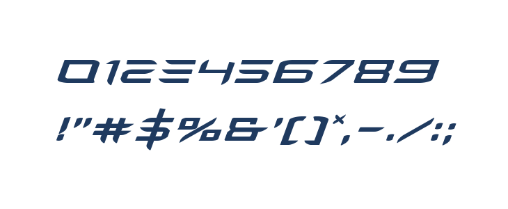 Ferret Face Expanded Italic Other Characters