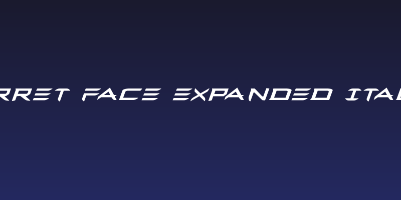 Ferret Face Expanded Italic Social Header