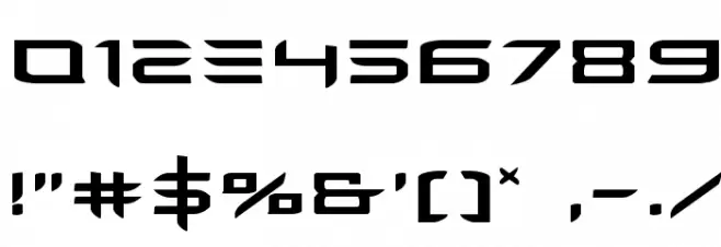 Ferret Face Expanded Font OTHER CHARS