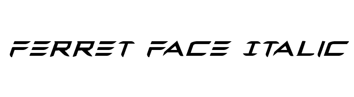 Ferret Face Italic  フリーフォントのダウンロード