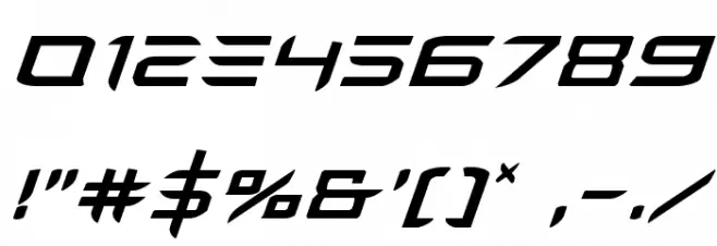 Ferret Face Italic Font OTHER CHARS