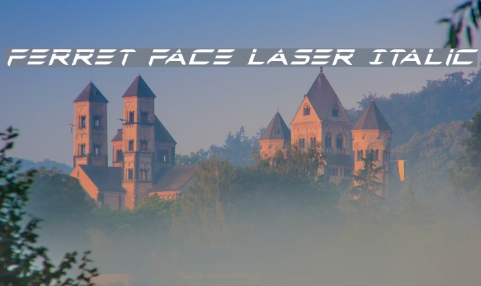 Ferret Face Laser Italic Example 2