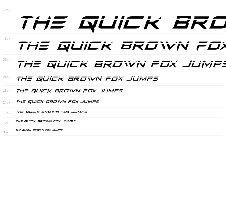 Ferret Face Laser Italic Waterfall