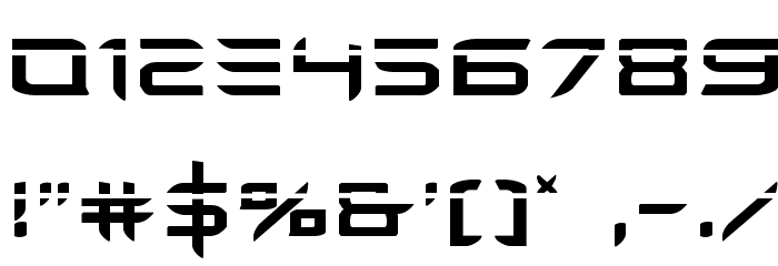 Ferret Face Laser Regular Font OTHER CHARS