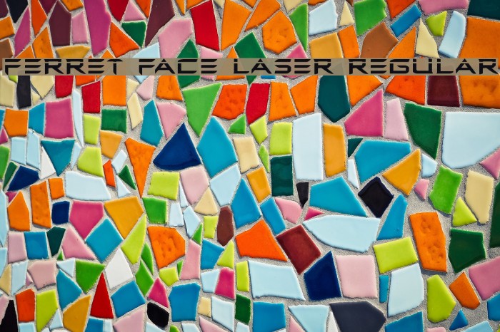 Ferret Face Laser Regular Font examples
