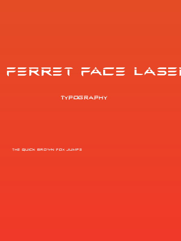 Ferret Face Laser Regular Poster