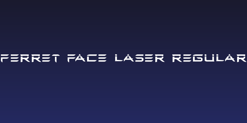 Ferret Face Laser Regular Social Header