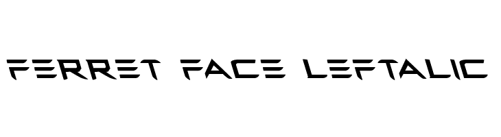 Ferret Face Leftalic  font caratteri gratis