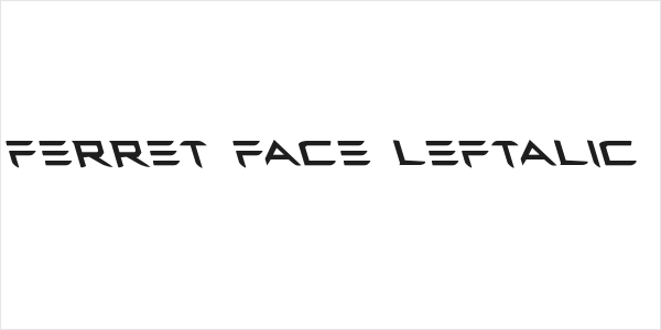 Ferret Face Leftalic Logo