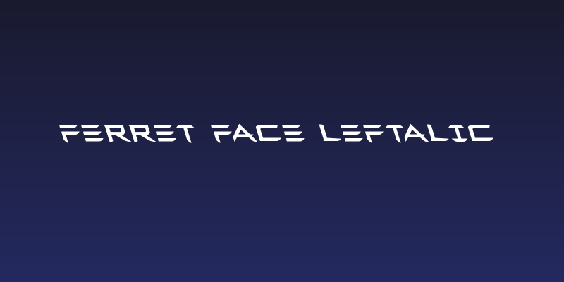 Ferret Face Leftalic Social Header