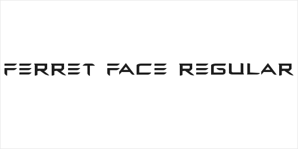 Ferret Face Regular Logo