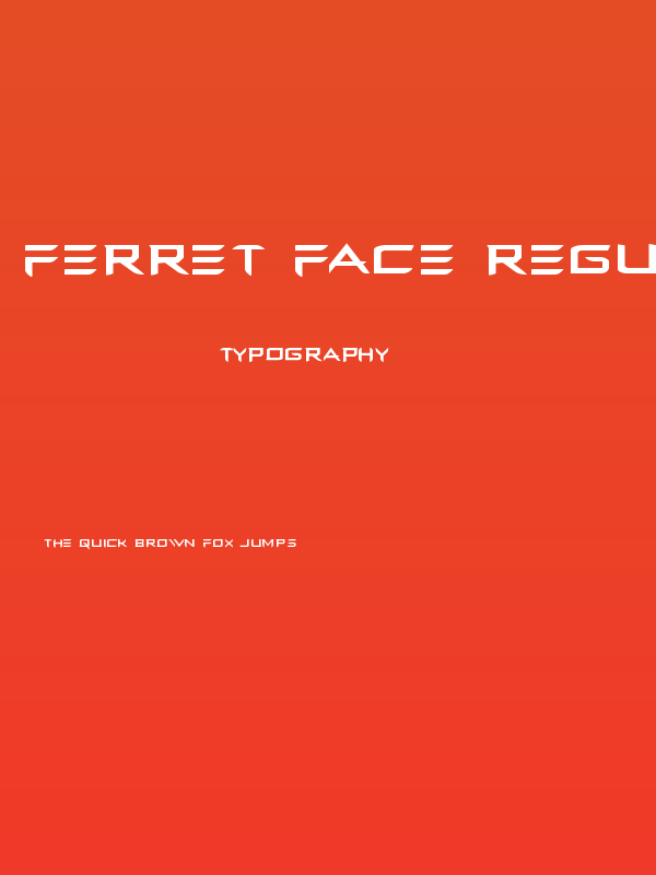 Ferret Face Regular Poster