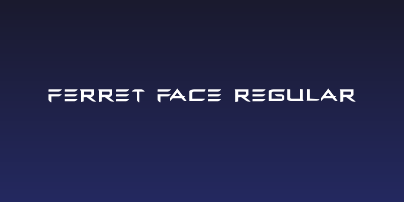 Ferret Face Regular Social Header