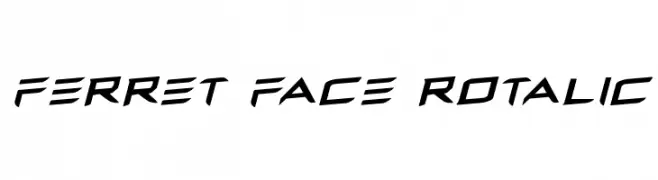 Ferret Face Rotalic  नि: शुल्क फ़ॉन्ट्स डाउनलोड