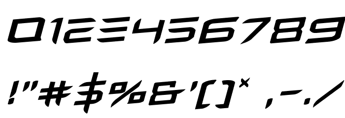 Ferret Face Rotalic Font OTHER CHARS
