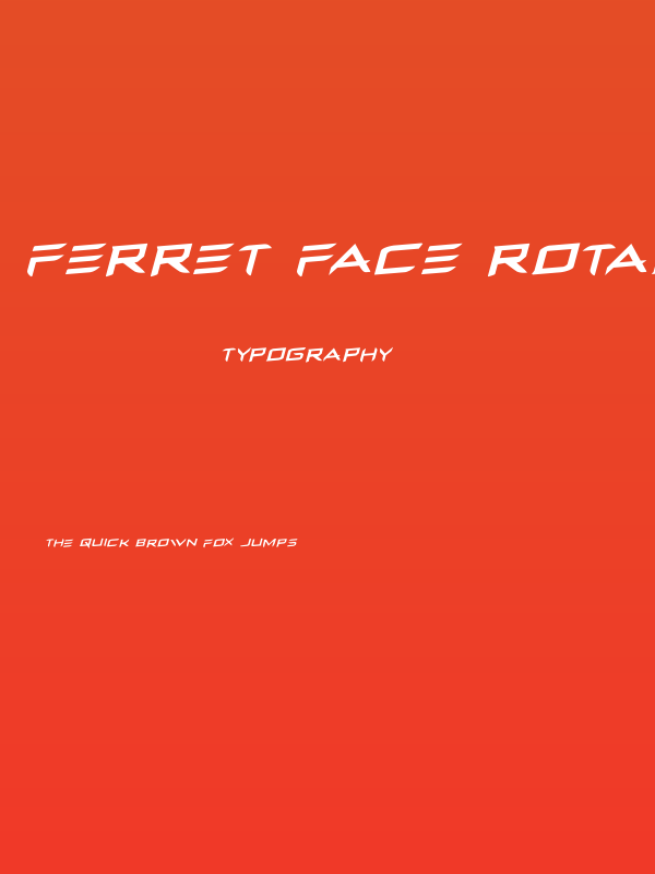 Ferret Face Rotalic Poster