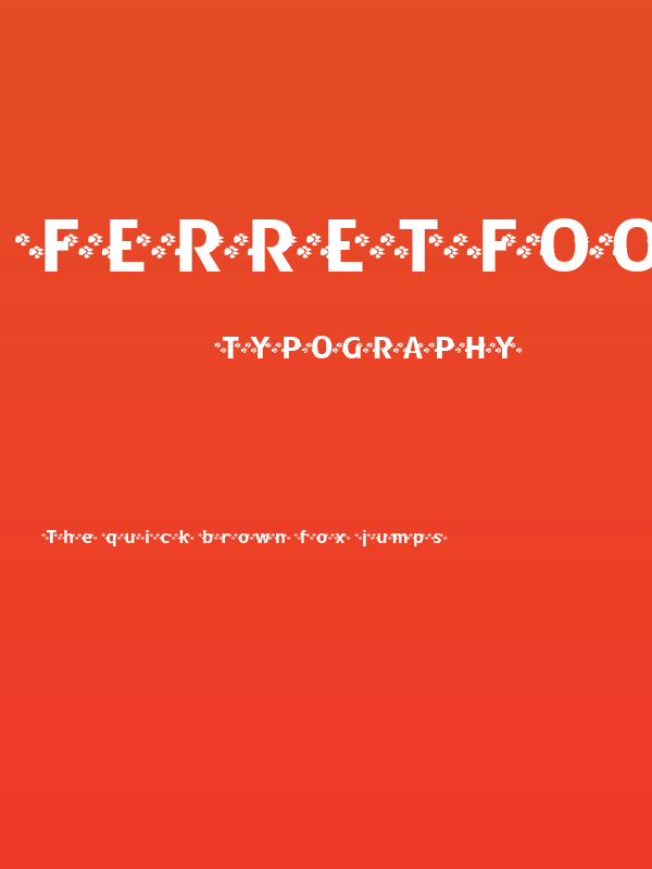 FerretFootPrints Poster