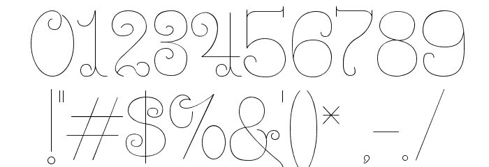 Ferrica-Light Font OTHER CHARS