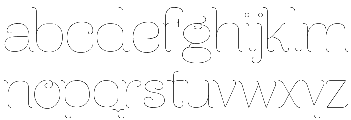 Ferrica-Light Font LOWERCASE