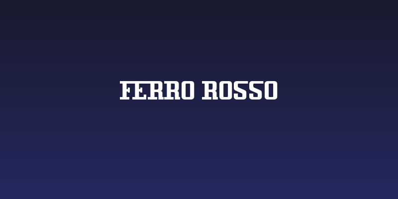 Ferro Rosso Social Header