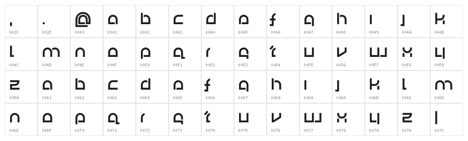 FertigBauHaus Character Map