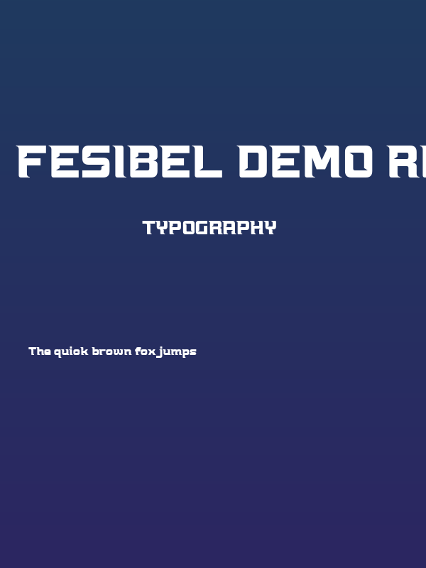Fesibel DEMO Regular Poster