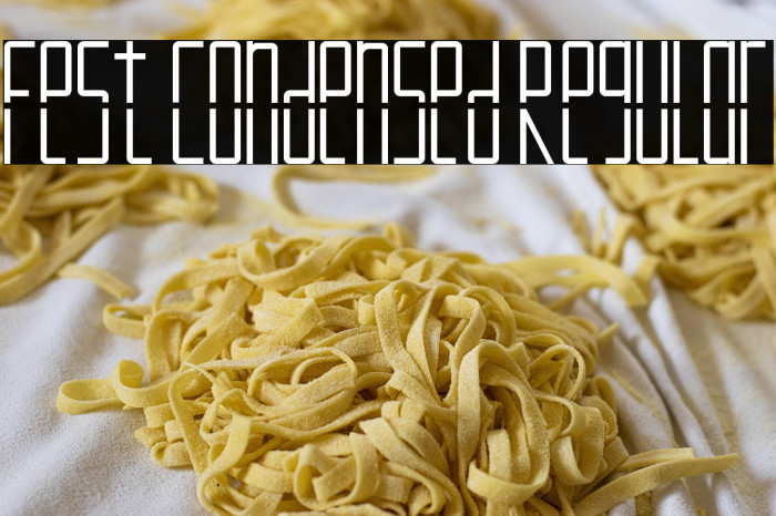 Fest Condensed Regular Example 3