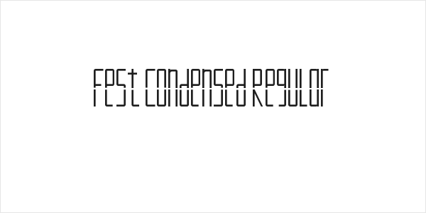Fest Condensed Regular Logo