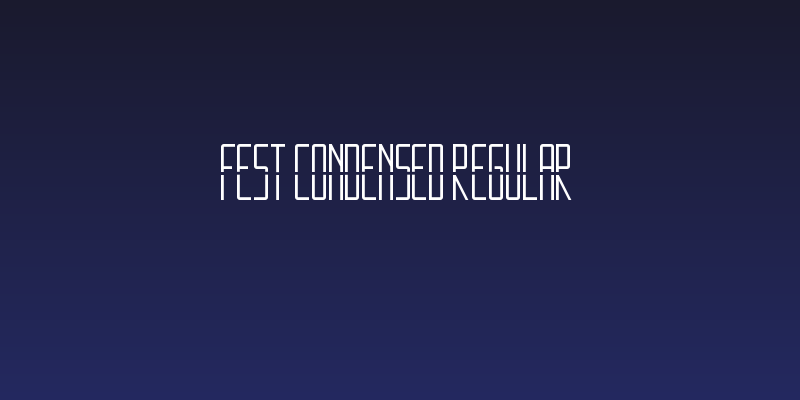 Fest Condensed Regular Social Header