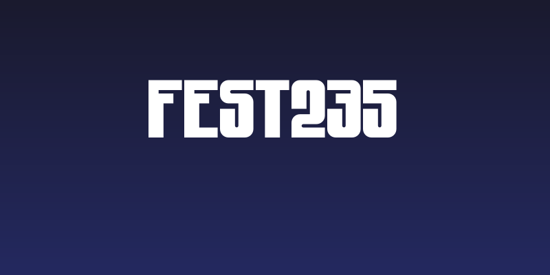 Fest235 Social Header