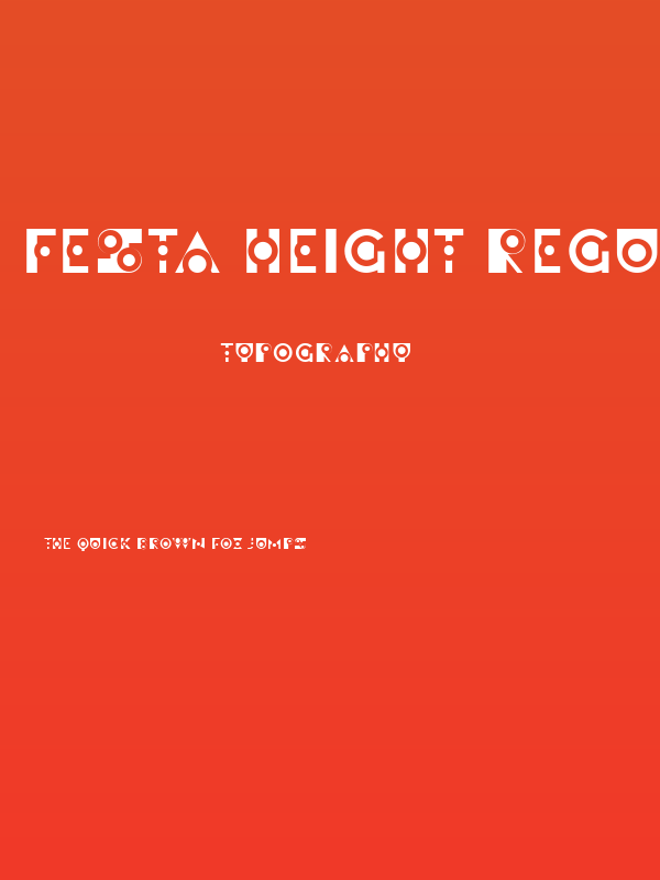 Festa Height Regular Poster