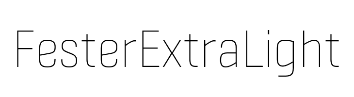 Fester ExtraLight  नि: शुल्क फ़ॉन्ट्स डाउनलोड