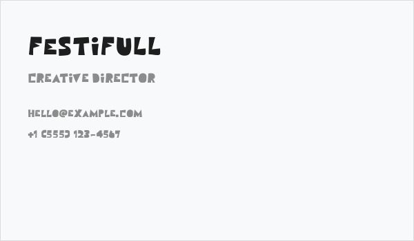 Festifull Business Card