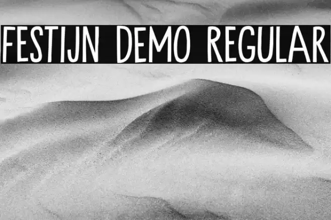 Festijn DEMO Regular Font examples