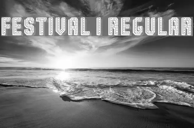 Festival 1 Regular Font examples