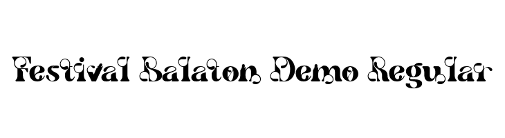 Festival Balaton Demo Regular  font caratteri gratis