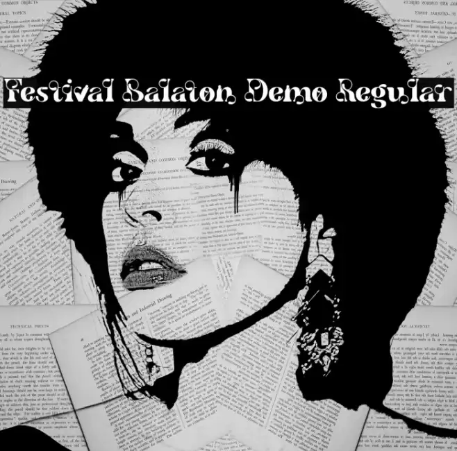 Festival Balaton Demo Regular Font examples