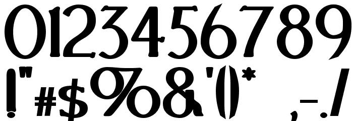 Festival Bold Font OTHER CHARS