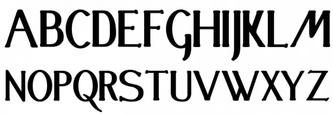 Festival Bold Font UPPERCASE