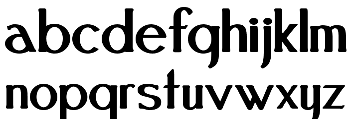 Festival Bold Font LOWERCASE