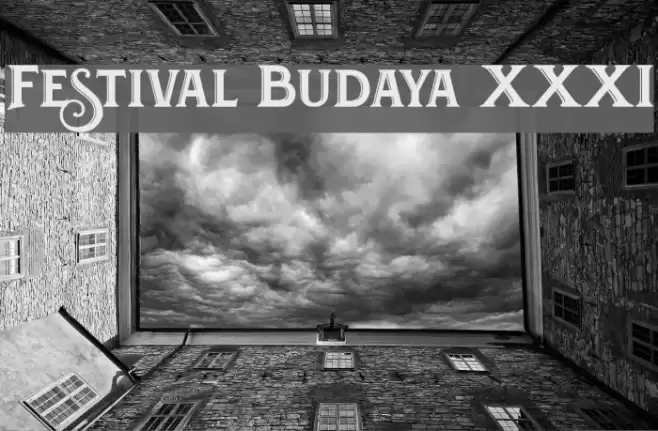 Festival Budaya XXXI Font examples