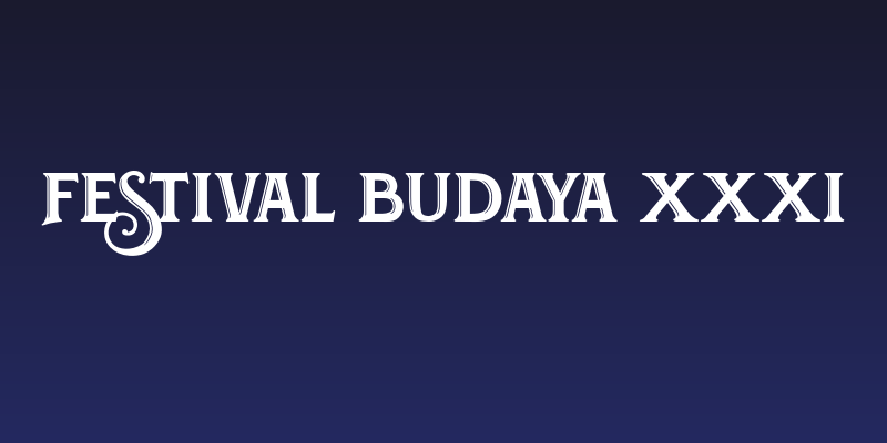 Festival Budaya XXXI Social Header