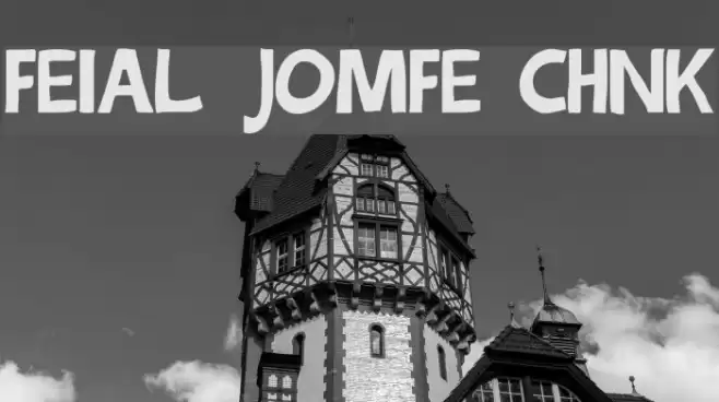 Festival Jomfruer chunky Font examples